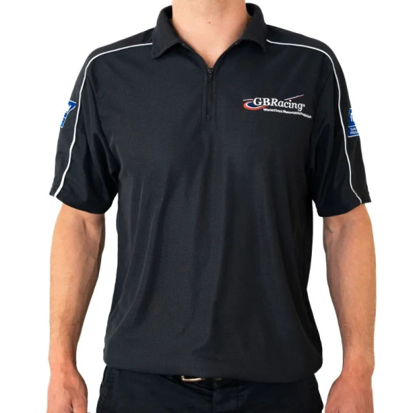 GB RACING Gbracing men's tech polo | dark grey